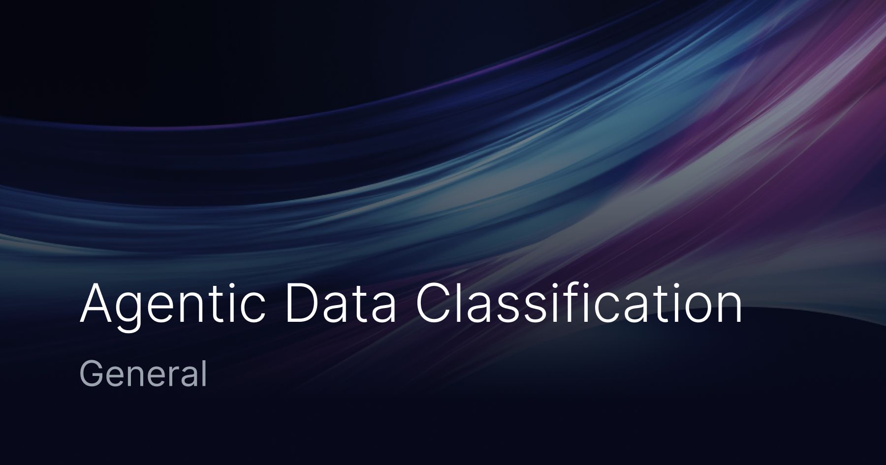 Agentic Data Classification